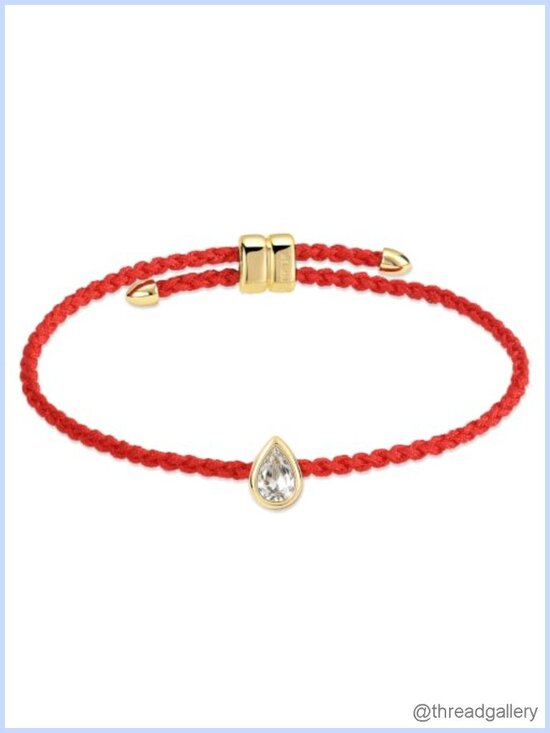 Jewelry - 14K Gold Filled Pear Cord Rope Bracelet Adjustable Dainty Chain Women's Jewelry